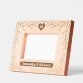 Aangepaste Monogram Namen Trouwfoto Gepersonalisee Gegraveerde Lijstjes (Links)