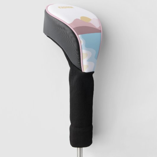 Aangepaste monogram Natuur illustratie Golfheadcover (Schuin)