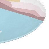 Aangepaste monogram Natuur illustratie Snijplank (Hoek)