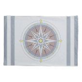 Aangepaste monogram Nautical Style Kussenslopen, R Kussensloop (Achterkant-Links)