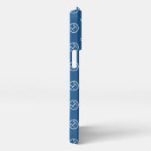 Aangepaste Monogram Nautische iPhone Case iPhone Hoesje (Rechterkant)