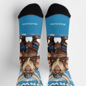 Aangepaste Monogram Noorse Troll Sokken (Top)