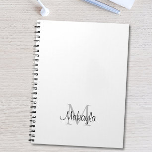 Aangepaste monogram notitieboek