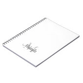Aangepaste monogram notitieboek (Linkerzijde)
