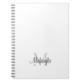 Aangepaste monogram notitieboek (Voorkant)