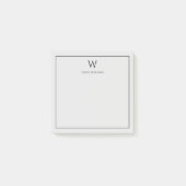 Aangepaste monogram notities post-it® notes (Voorkant)