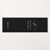 Aangepaste monogram-oefening yogamat (Achterkant (horizontaal))