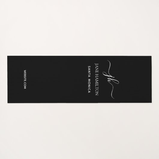 Aangepaste monogram-oefening yogamat (Achterkant (horizontaal))