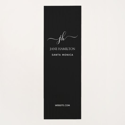 Aangepaste monogram-oefening yogamat (Achterkant)