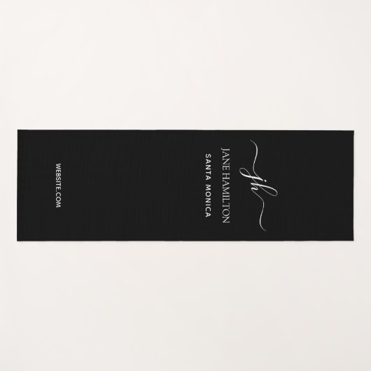 Aangepaste monogram-oefening yogamat (Voorkant (horizontaal))