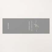 Aangepaste monogram-oefening yogamat (Achterkant (horizontaal))