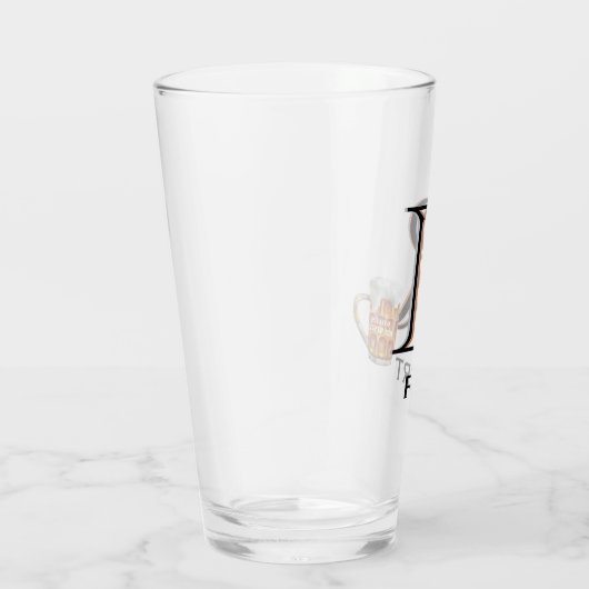 Aangepaste monogram op maat glas (Rechts)