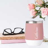 Aangepaste monogram Orchid Pink script typografie