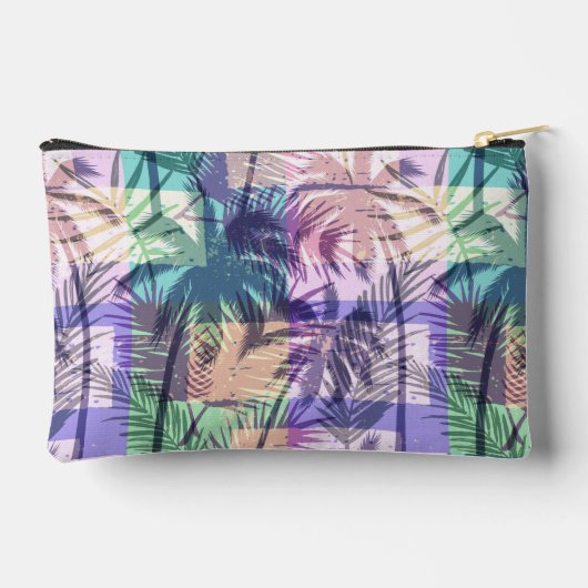 Aangepaste Monogram Palmbomen Patroon Etui (Achterkant)
