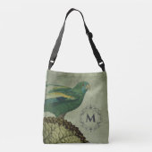 Aangepaste monogram papegaai crossbody tas (Achterkant)