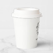 Aangepaste Monogram Papieren Cup Trouwdecor Bekers (Rechts)