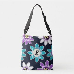 Aangepaste Monogram Passie Bloem Crossbody Tas