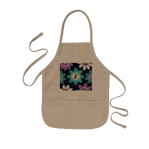 Aangepaste Monogram Passiebloem Kinderen Schort