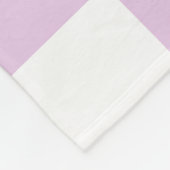 Aangepaste Monogram Pastel Polka Dot Lila Check Ca Fleece Deken (Hoek)