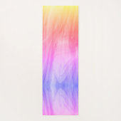 Aangepaste monogram pastlepregenboog yogamat (Achterkant)