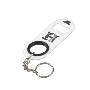 Aangepaste monogram Pet Sleutelhanger Flessenopener