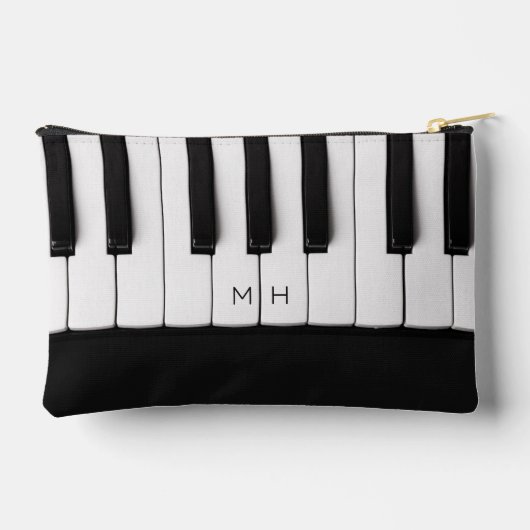 Aangepaste Monogram Piano Keys Etui (Achterkant)