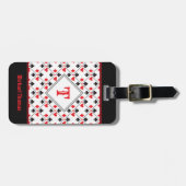 Aangepaste monogram poker-spelkaart bagagelabel (Voorkant horizontaal)