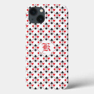 Aangepaste monogram poker-spelkaart Case-Mate iPhone case
