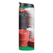 Aangepaste monogram POKER-tumbler Thermosbeker (Geroteerd rechts)