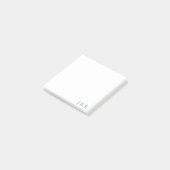 Aangepaste monogram post-it® notes (Schuin)