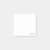 Aangepaste monogram post-it® notes (Voorkant)