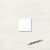 Aangepaste monogram post-it® notes (Op bureau)