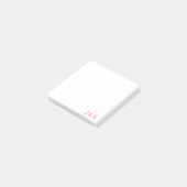 Aangepaste monogram post-it® notes (Schuin)