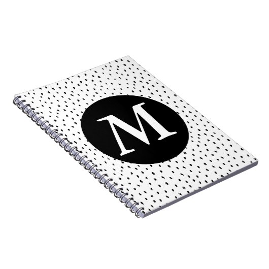 Aangepaste monogram pot-spot-laptop notitieboek (Rechterzijde)