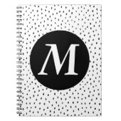 Aangepaste monogram pot-spot-laptop notitieboek (Voorkant)