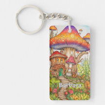 Aangepaste Monogram Psychedelic Mushroom Art