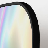 Aangepaste Monogram regenboogkleuren retro Pickleball Paddle (Links Detail)