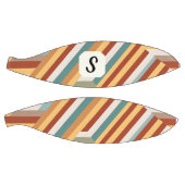 Aangepaste Monogram Retro 70s Geometrische Basketb Basketbal (Panelen)