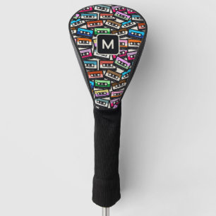 Aangepaste Monogram Retro Casette Tapes Golfheadcover
