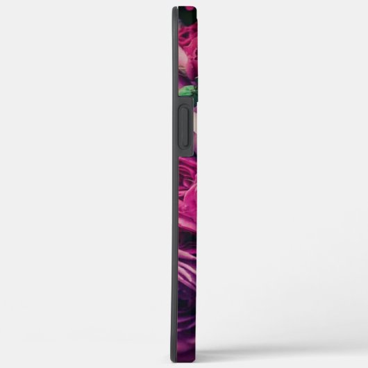 Aangepaste Monogram Romantic Floral Phone Case (Achterkant / Rechts)