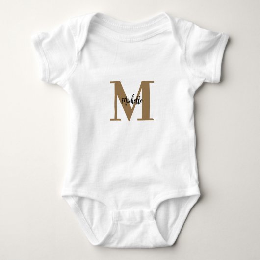 Aangepaste monogram romper (Voorkant)