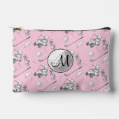 Aangepaste Monogram Roze Golfbal en Kaarten Etui (Voorkant)