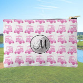 Aangepaste Monogram Roze Golfbal en Kaarten Etui