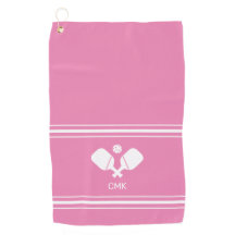 Aangepaste monogram roze witte handschoen