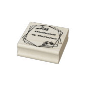 Aangepaste  monogram rubberstempel (Stempel)