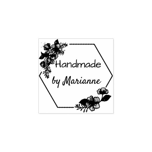 Aangepaste  monogram rubberstempel (Afrduk)