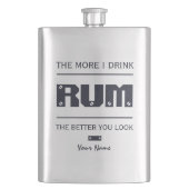 aangepaste monogram RUM Heupfles (Voorkant)