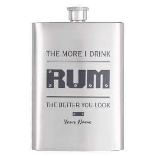 aangepaste monogram RUM Heupfles