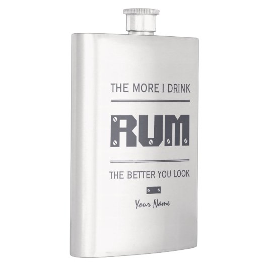 aangepaste monogram RUM Heupfles (Rechts)