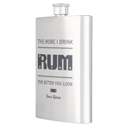 aangepaste monogram RUM Heupfles (Links)